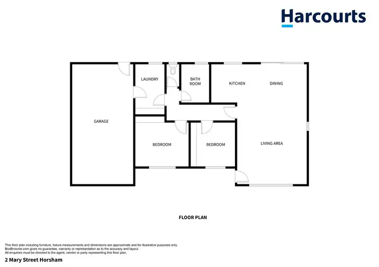 Floorplan of Homely unit listing, 2 Mary Street, Horsham VIC 3400