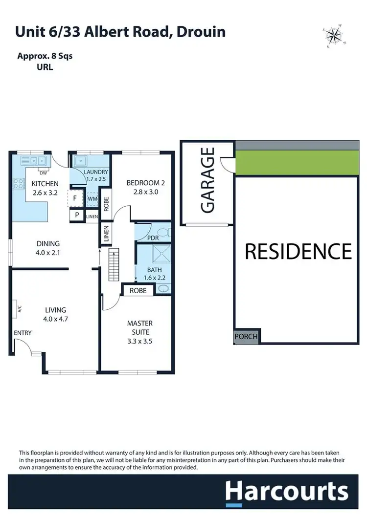 Floorplan of Homely unit listing, 6/33 Albert Road, Drouin VIC 3818