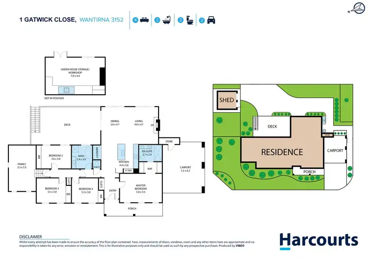 Floorplan of Homely house listing, 1 Gatwick Close, Wantirna VIC 3152