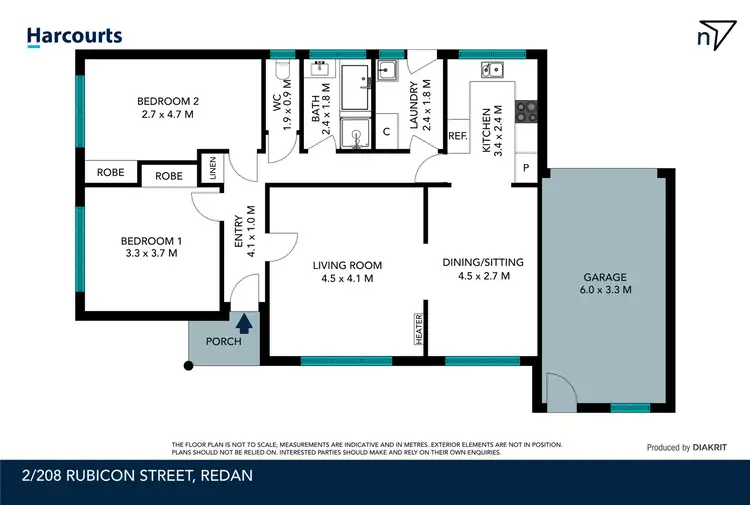 Floorplan of Homely house listing, 2/208 Rubicon Street, Redan VIC 3350
