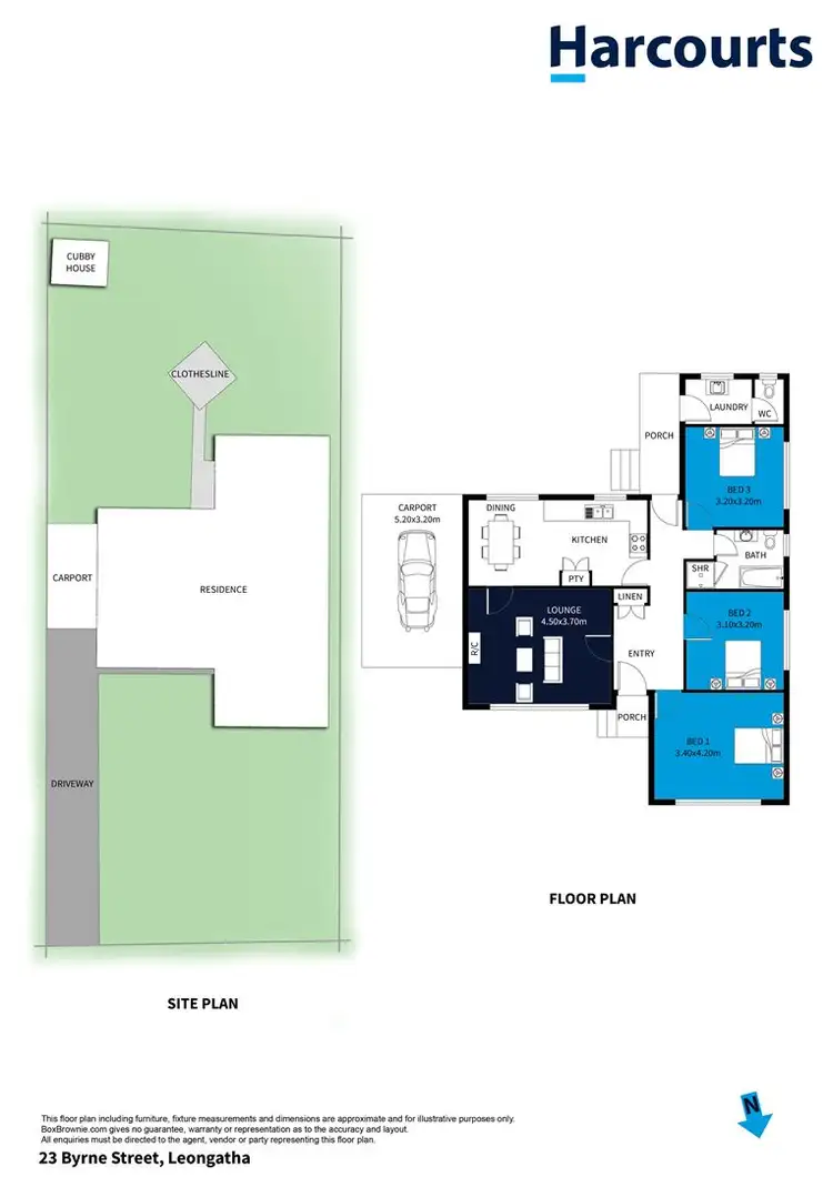 Floorplan of Homely house listing, 23 Byrne Street, Leongatha VIC 3953