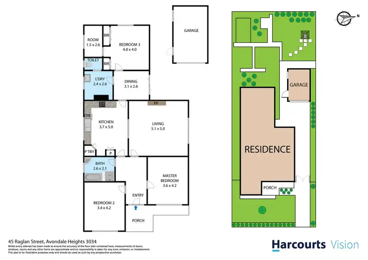 Floorplan of Homely house listing, 45 Raglan Street, Avondale Heights VIC 3034