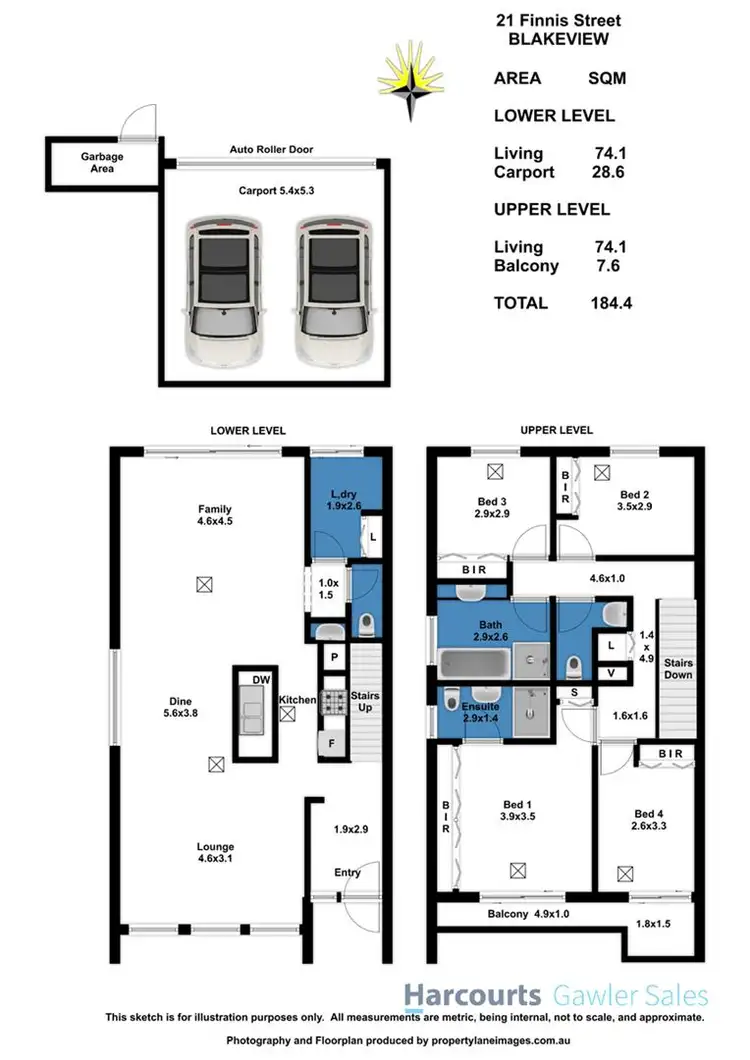 Floorplan of Homely townhouse listing, 21 Finnis Street, Blakeview SA 5114