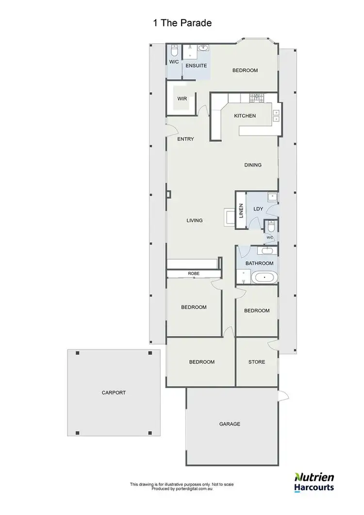 Floorplan of Homely house listing, 1 The Parade, Yea VIC 3717