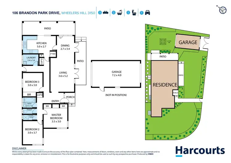 Floorplan of Homely house listing, 106 Brandon Park Drive, Wheelers Hill VIC 3150
