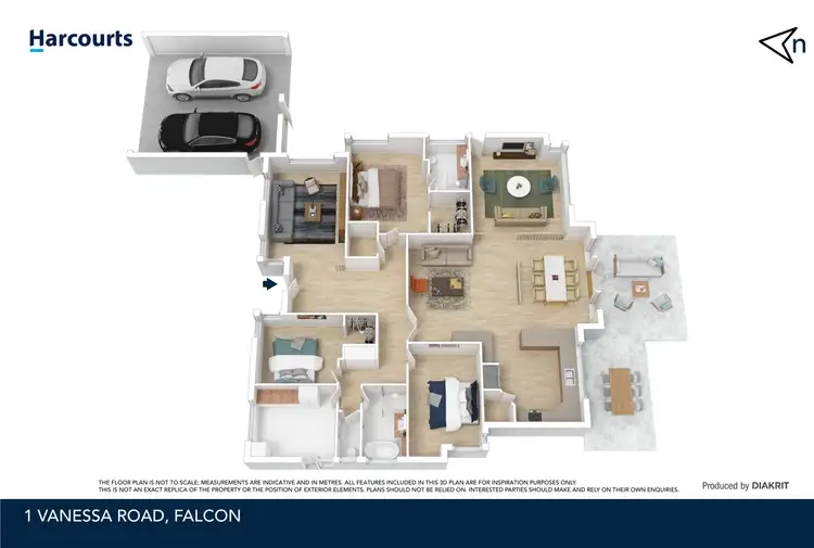 Floorplan of Homely house listing, 1 Vanessa Road, Falcon WA 6210