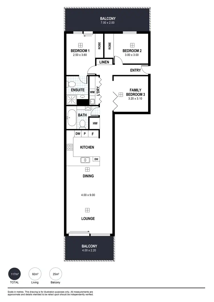 Floorplan of Homely unit listing, 17/2-5 Flinders Parade, Victor Harbor SA 5211