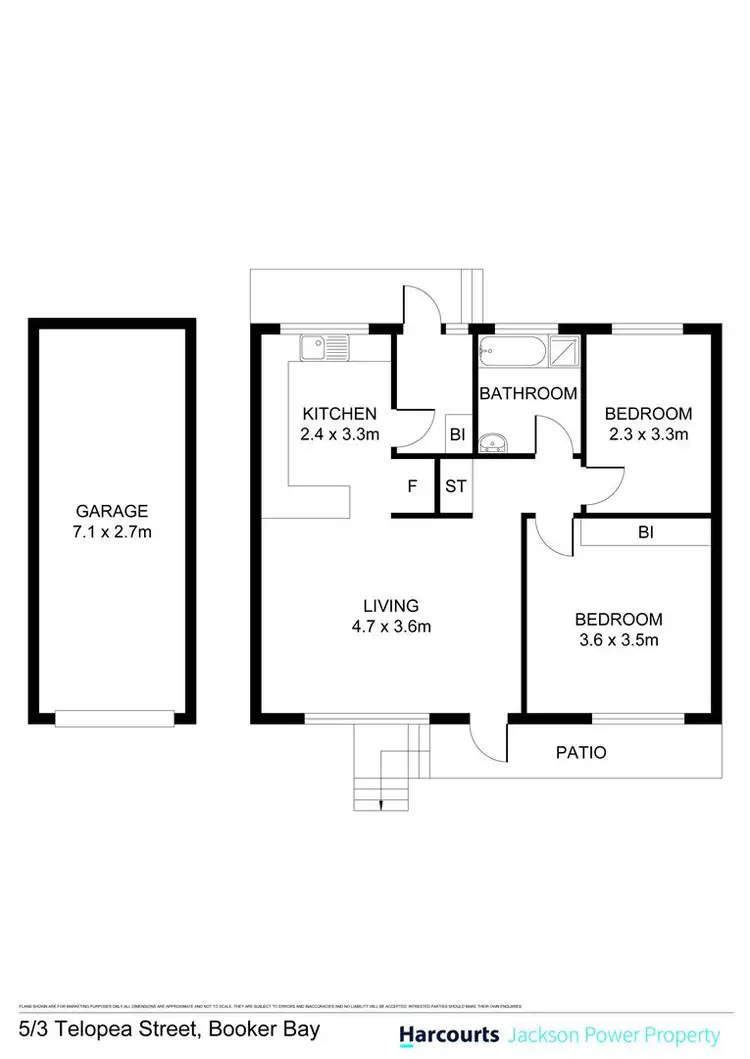 Floorplan of Homely unit listing, 5/3 Telopea Street, Booker Bay NSW 2257