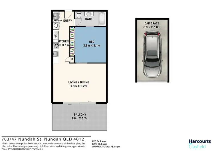 Floorplan of Homely apartment listing, 703/47 Nundah Street, Nundah QLD 4012