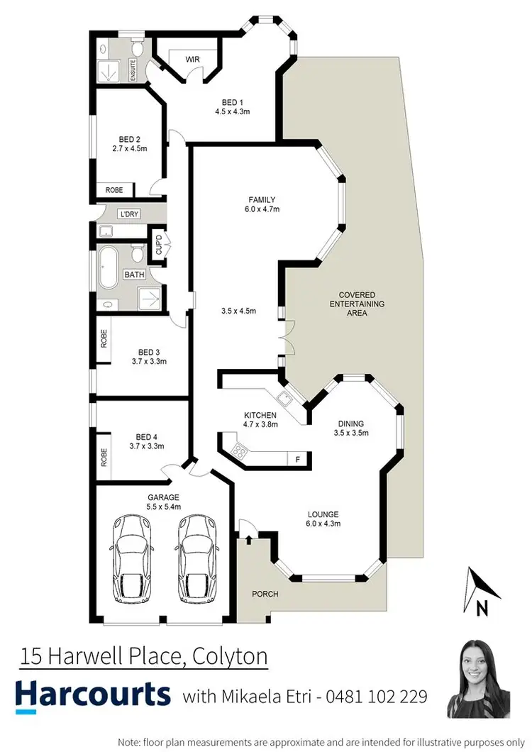 Floorplan of Homely house listing, 15 Harwell Place, Colyton NSW 2760