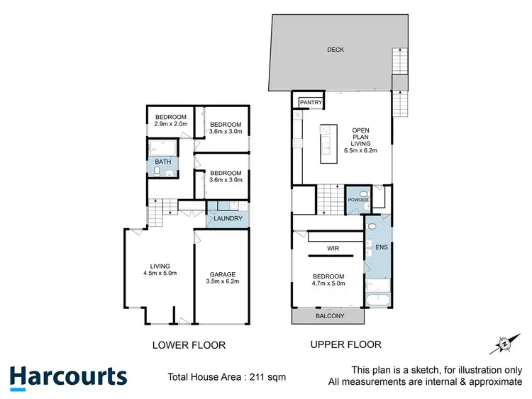 Floorplan of Homely unit listing, 1/54 Hillside Drive, Blackmans Bay TAS 7052
