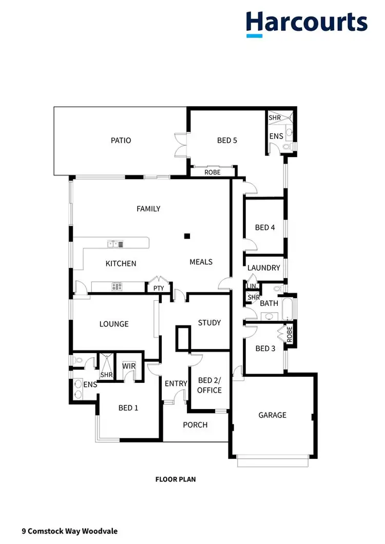 Floorplan of Homely house listing, 9 Comstock Way, Woodvale WA 6026