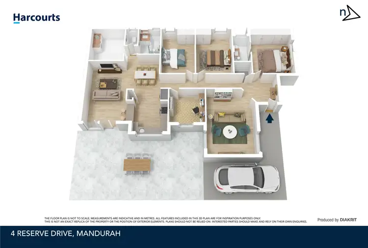 Floorplan of Homely house listing, 4 Reserve Drive, Mandurah WA 6210