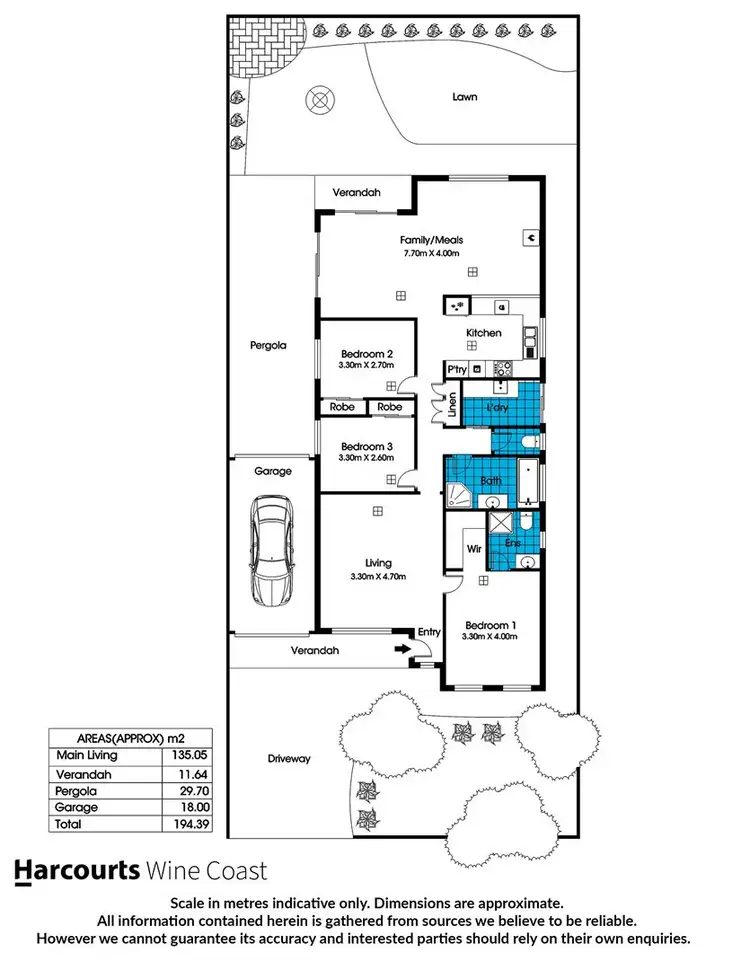 Floorplan of Homely house listing, 44 Lynton Terrace, Seaford SA 5169