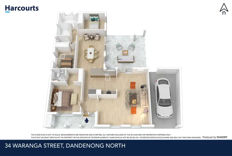 Floorplan of Homely house listing, 34 Waranga Street, Dandenong North VIC 3175