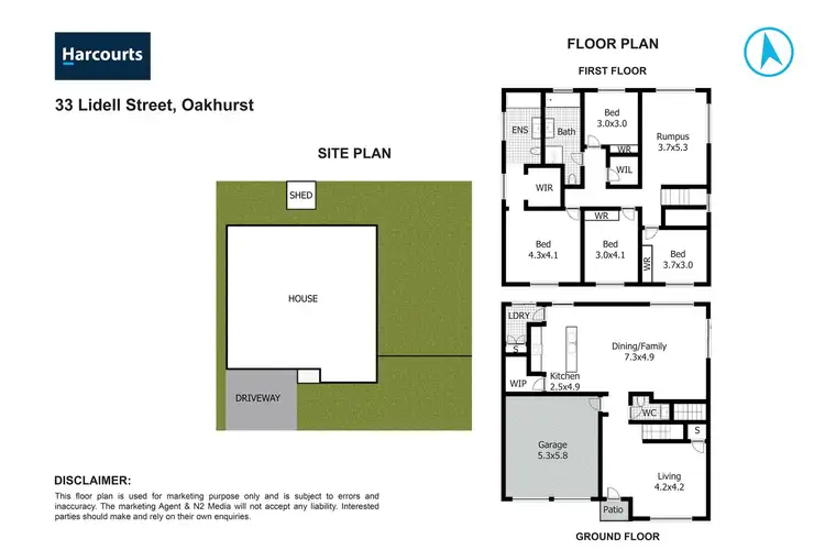 Floorplan of Homely house listing, 33 Lidell Street, Oakhurst NSW 2761