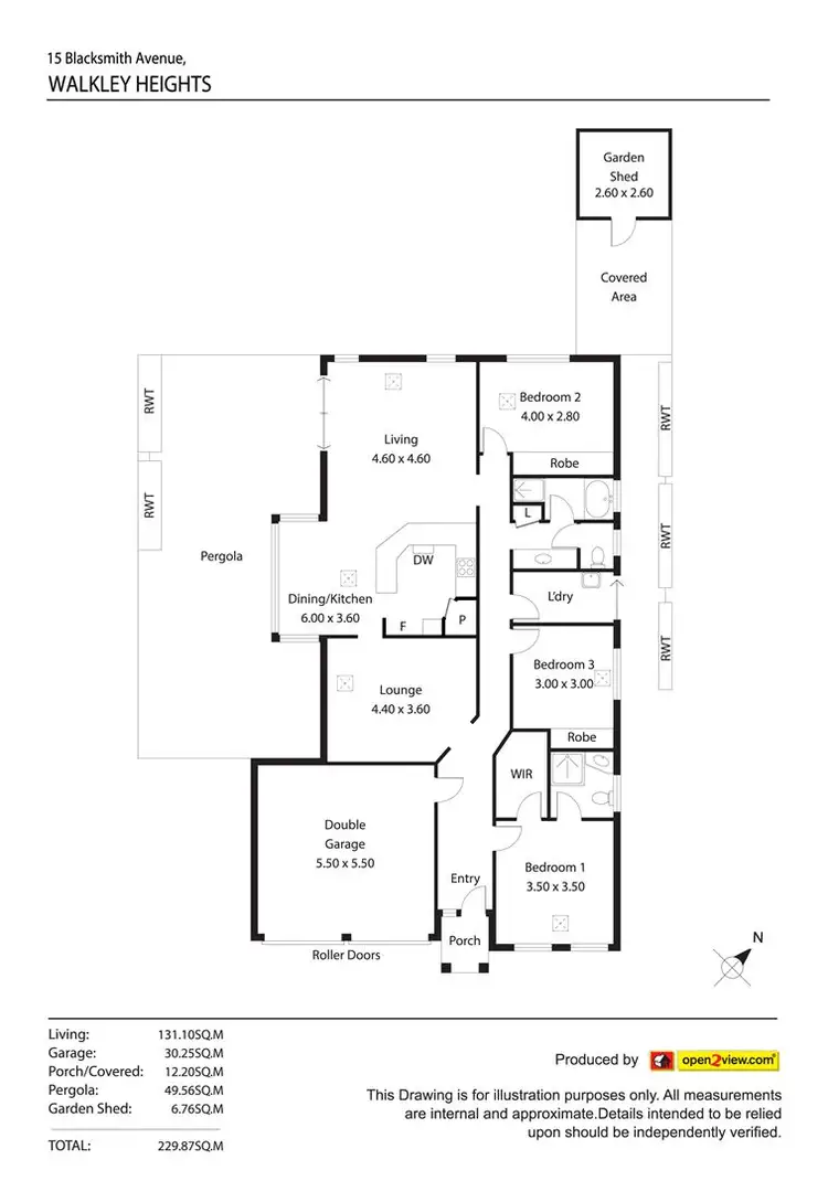 Floorplan of Homely house listing, 15 Blacksmith Avenue, Walkley Heights SA 5098