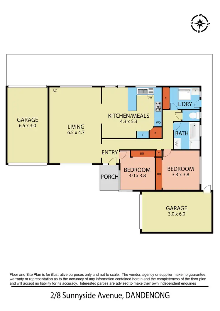 Floorplan of Homely unit listing, 2/8 Sunnyside Avenue, Dandenong VIC 3175
