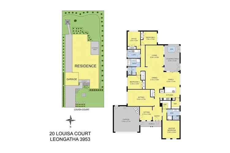 Floorplan of Homely house listing, 20 Louisa Court, Leongatha VIC 3953
