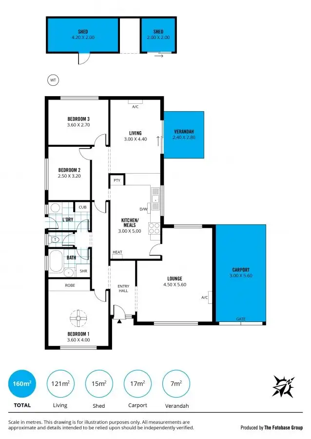 Floorplan of Homely house listing, 13 Playford Drive, Morphett Vale SA 5162