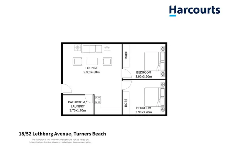 Floorplan of Homely townhouse listing, 18/52 Lethborg Avenue, Turners Beach TAS 7315