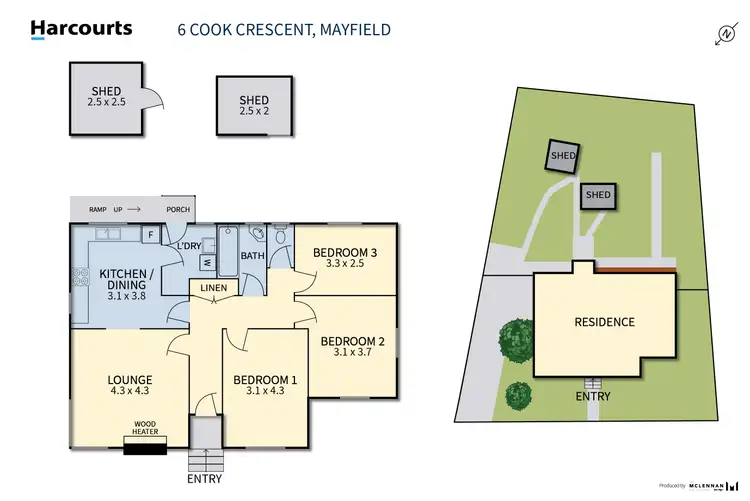 Floorplan of Homely house listing, 6 Cook Crescent, Mayfield TAS 7248