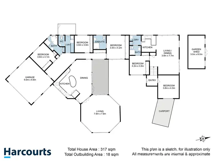Floorplan of Homely house listing, 36-38 Wells Parade, Blackmans Bay TAS 7052