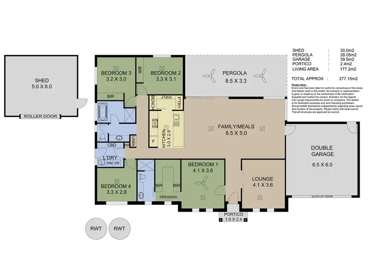 Floorplan of Homely house listing, 38 Fiora Court, Littlehampton SA 5250