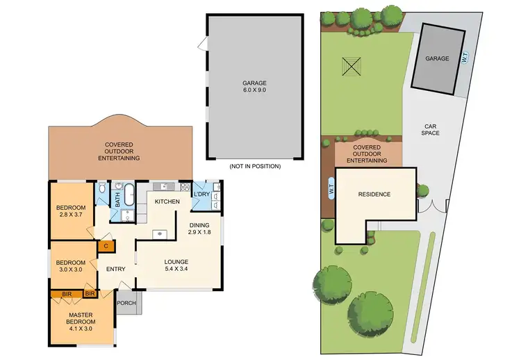 Floorplan of Homely house listing, 42 Kelvin Drive, Ferntree Gully VIC 3156