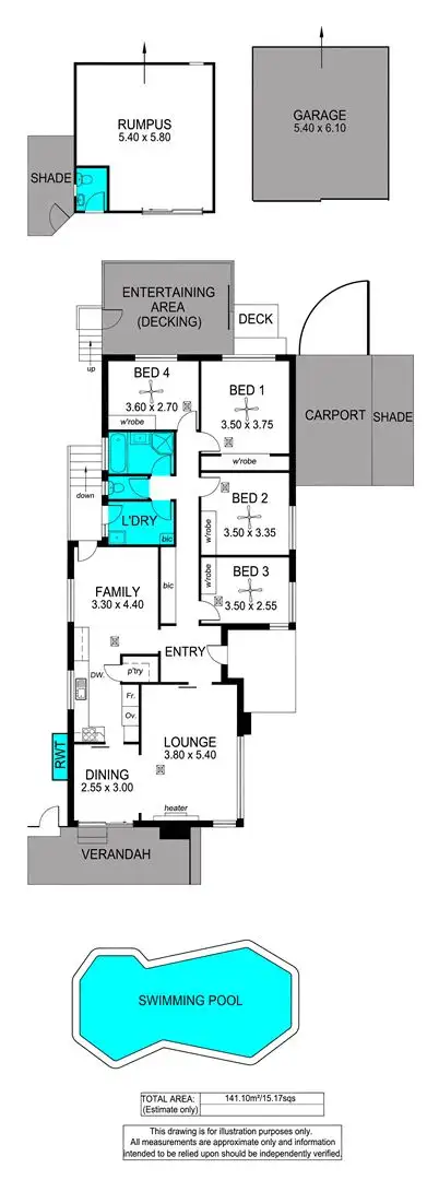 Floorplan of Homely house listing, 26 Kurnabinna Terrace, Hallett Cove SA 5158