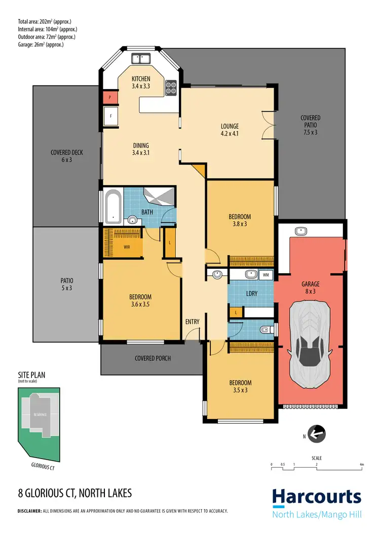 Floorplan of Homely house listing, 8 Glorious Court, North Lakes QLD 4509