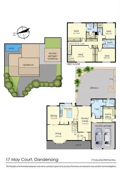 Floorplan of Homely house listing, 17 May Court, Dandenong VIC 3175