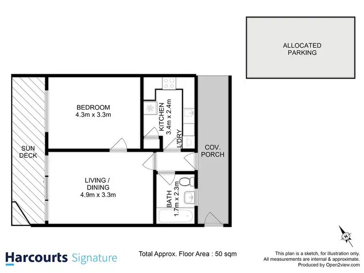 Floorplan of Homely flat listing, 7/29a Elwick Road, Glenorchy TAS 7010