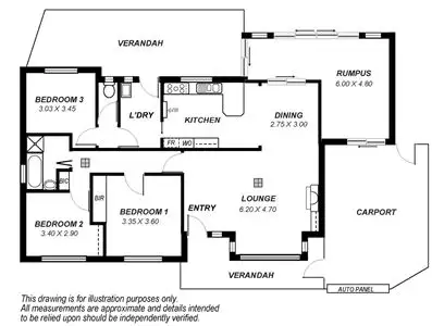 Floorplan of Homely house listing, 15 Steventon Drive, Banksia Park SA 5091