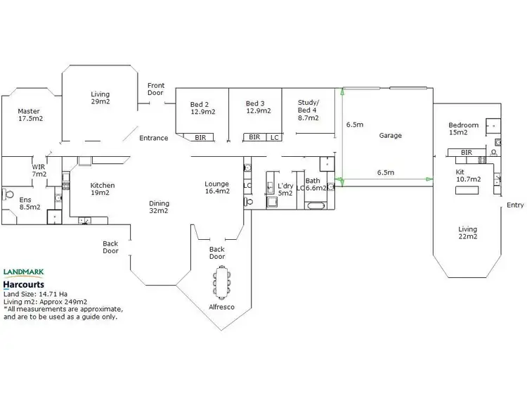 Floorplan of Homely rural property listing, 1000 Warby Range Road, Wangaratta South VIC 3678