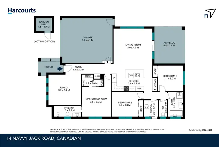 Floorplan of Homely house listing, 14 Navvy Jack Road, Canadian VIC 3350