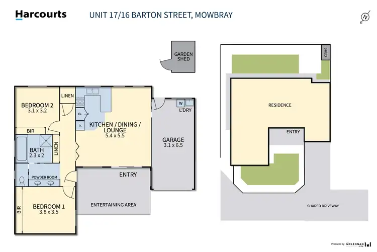 Floorplan of Homely unit listing, 17/16 Barton Street, Mowbray TAS 7248