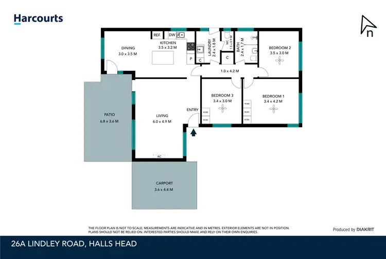 Floorplan of Homely house listing, A/26 Lindley Road, Halls Head WA 6210