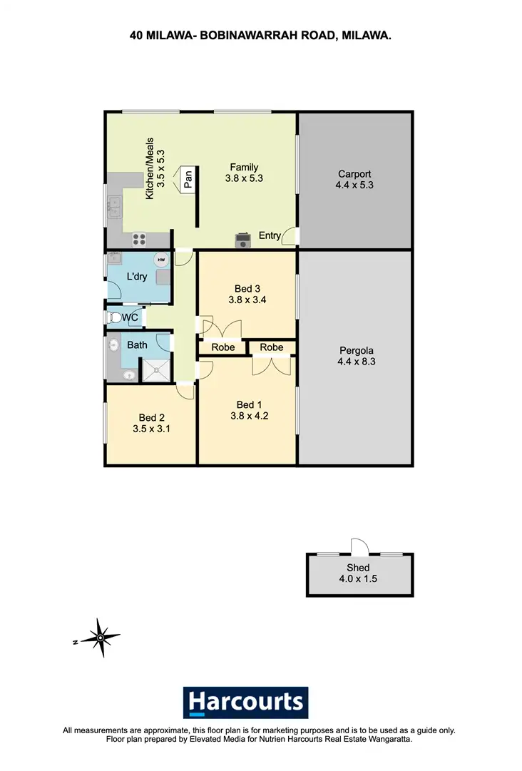 Floorplan of Homely house listing, 40 Milawa-Bobinawarrah Road, Milawa VIC 3678