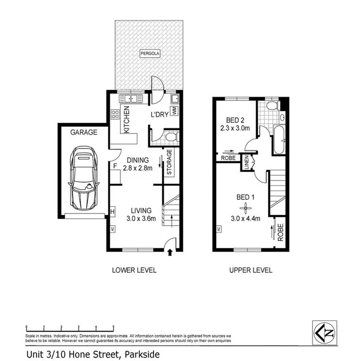 Floorplan of Homely townhouse listing, 3/10 Hone Street, Parkside SA 5063