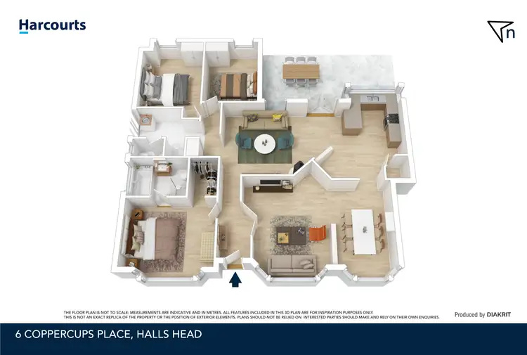 Floorplan of Homely house listing, 6 Coppercups Place, Halls Head WA 6210