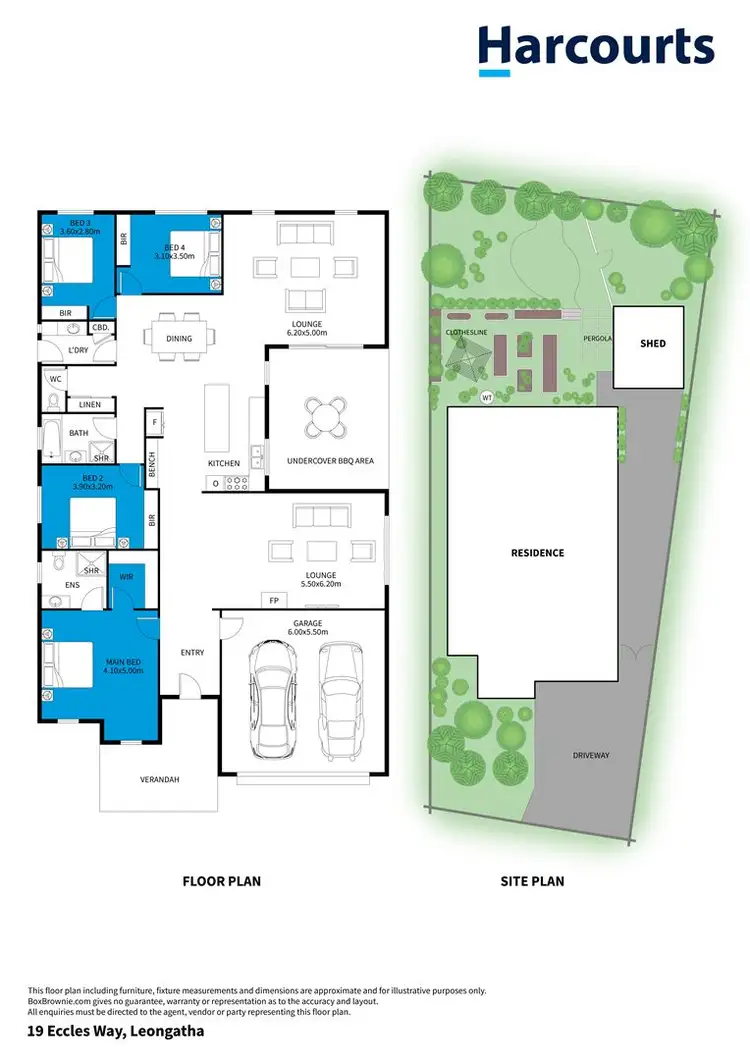 Floorplan of Homely house listing, 19 Eccles Way, Leongatha VIC 3953