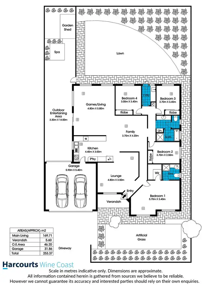 Floorplan of Homely house listing, 25 Kingston Circuit, Seaford Rise SA 5169
