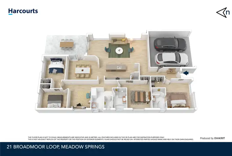 Floorplan of Homely house listing, 21 Broadmoor Loop, Meadow Springs WA 6210
