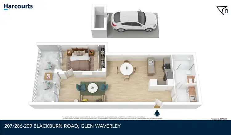 Floorplan of Homely apartment listing, 207/286-290 Blackburn Road, Glen Waverley VIC 3150