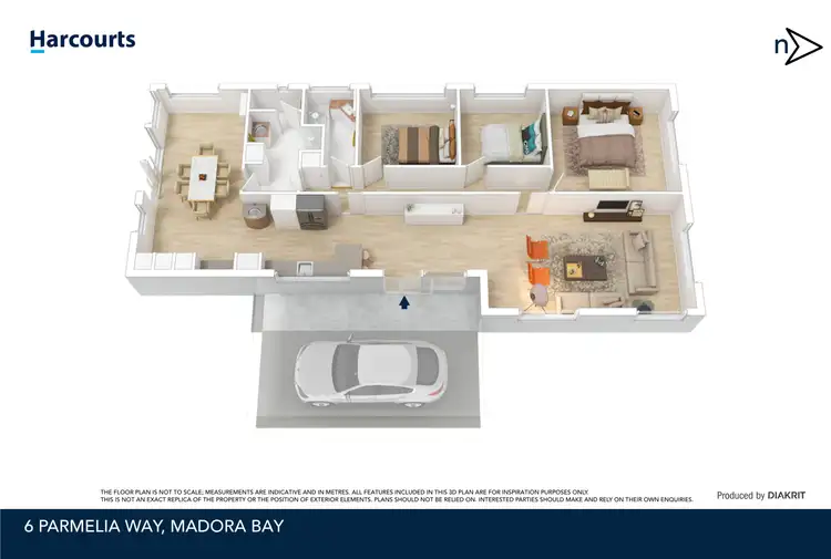 Floorplan of Homely house listing, 6 Parmelia Way, Madora Bay WA 6210