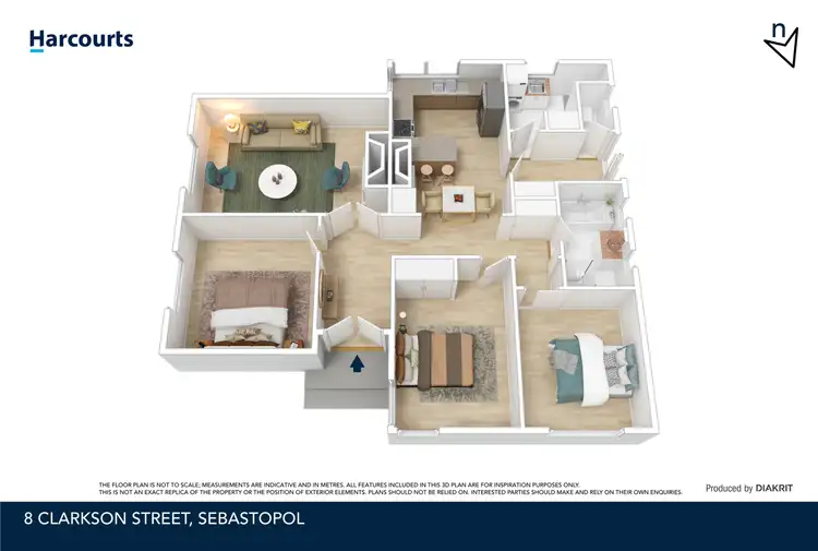 Floorplan of Homely house listing, 8 Clarkson Street, Sebastopol VIC 3356
