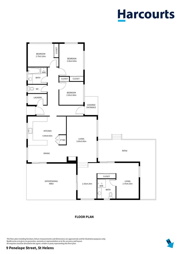 Floorplan of Homely house listing, 9 Penelope Street, St Helens TAS 7216