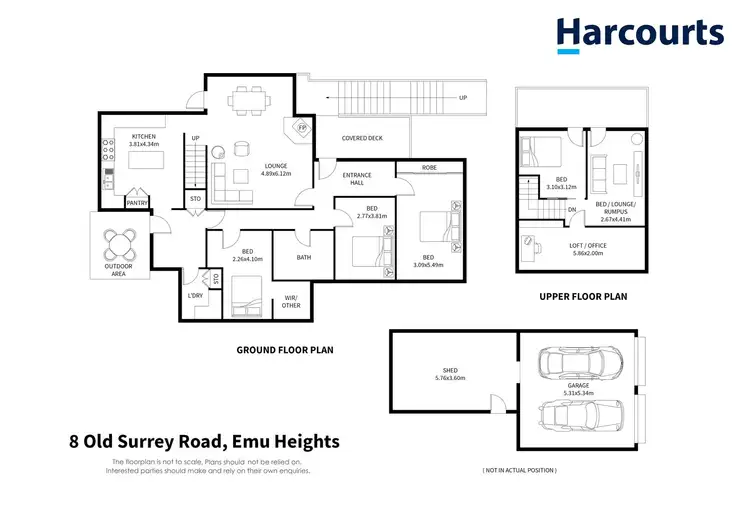 Floorplan of Homely house listing, 8 Old Surrey Road, Emu Heights TAS 7320