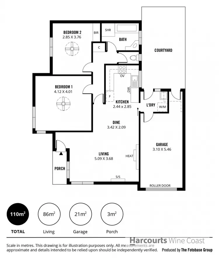 Floorplan of Homely unit listing, 10/7-10 Helen Street, Glenelg North SA 5045